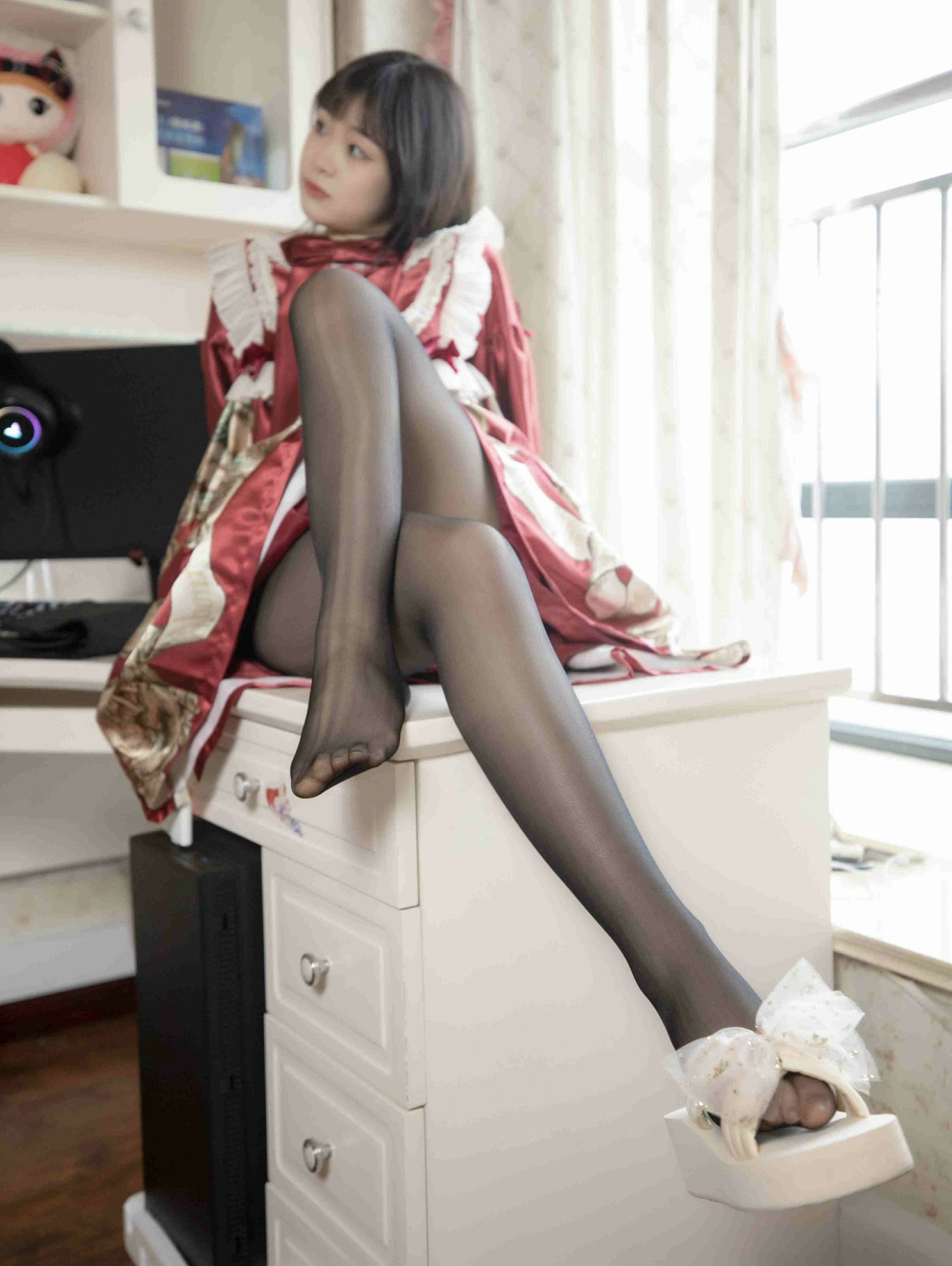 幻琪琪 红色Lolita – 黑丝(41)