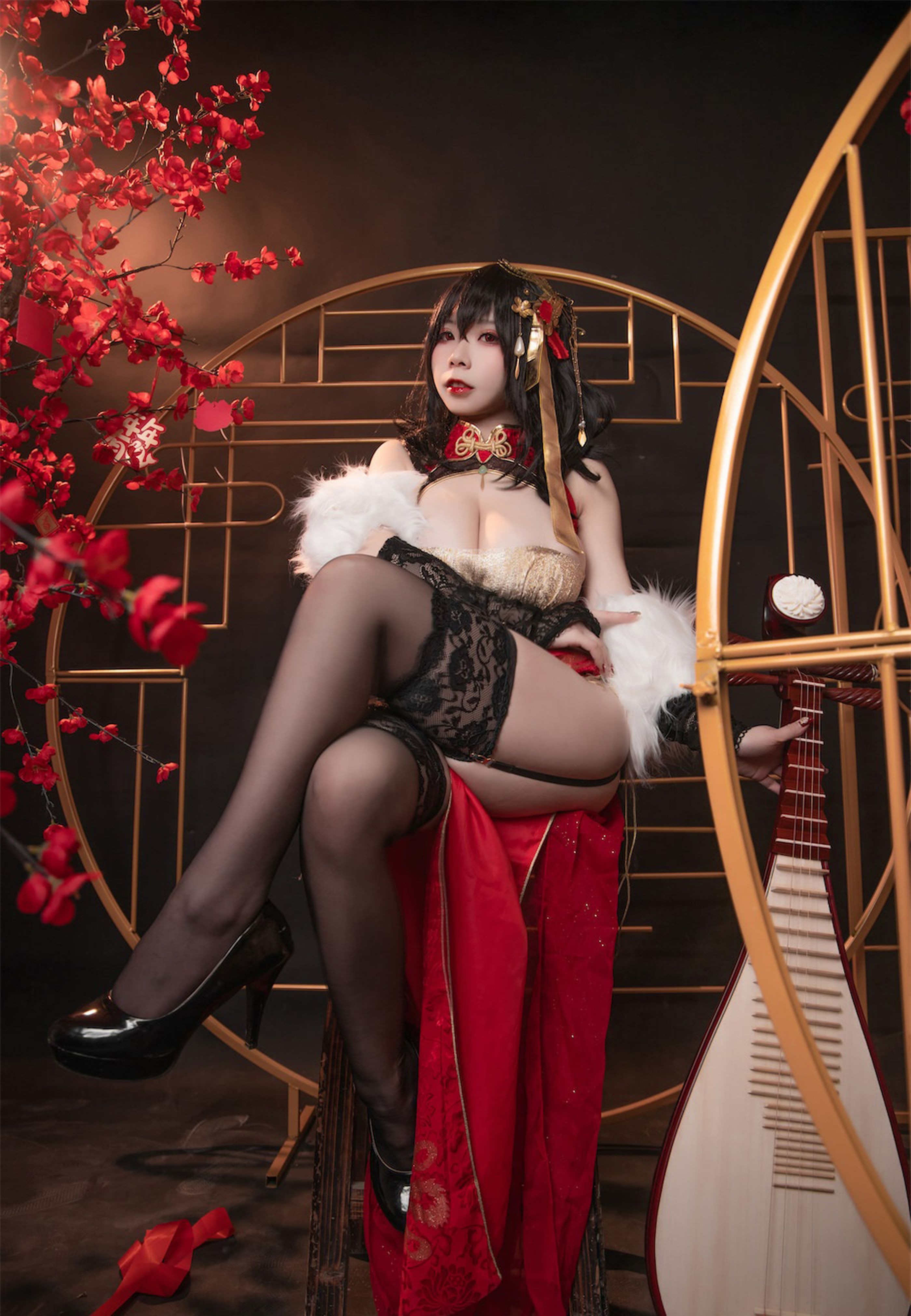 无颜小天使 碧蓝航线 大凤红旗袍(23)