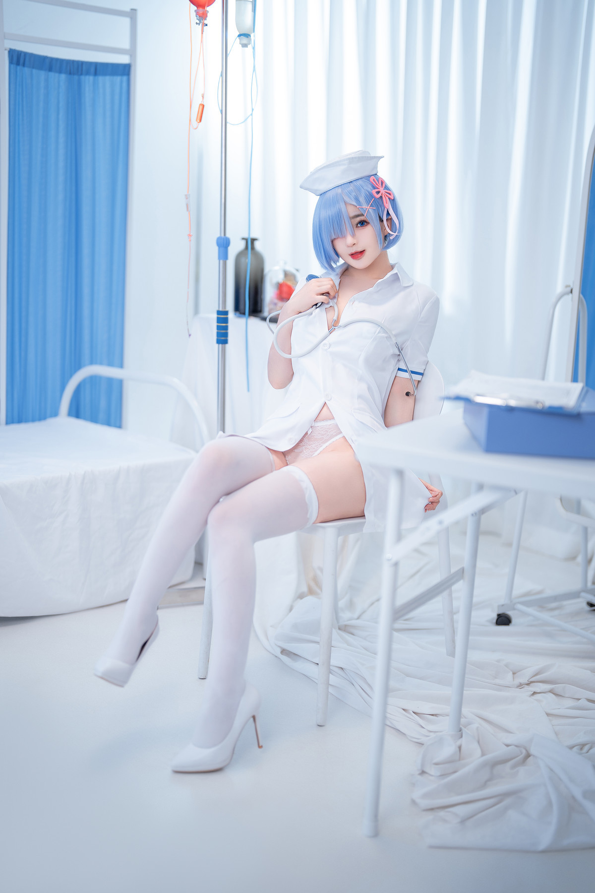 桜井宁宁 Cosplay 雷姆护士 Nurse Rem