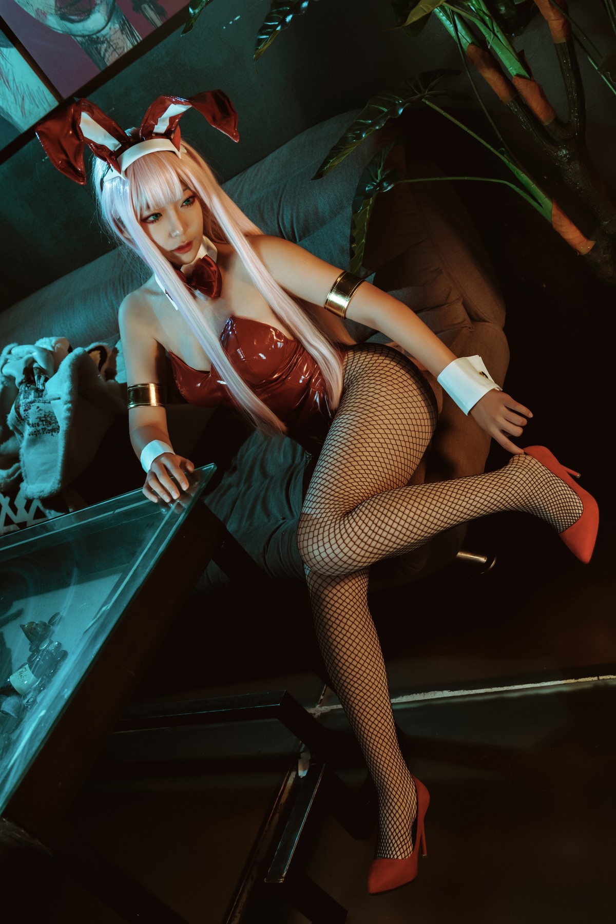 机智的哔啵 Cosplay Zero Two Bunnygirl(19)