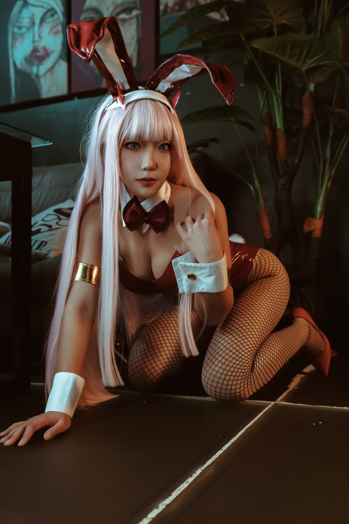机智的哔啵 Cosplay Zero Two Bunnygirl(13)