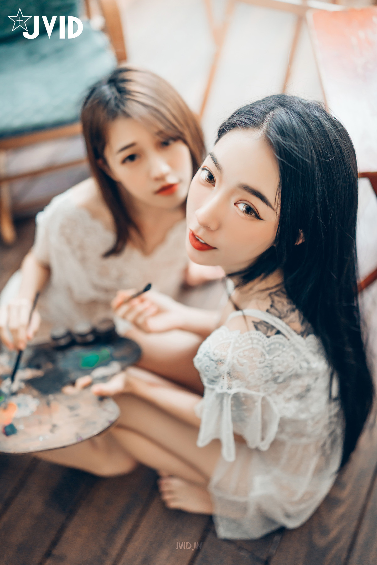 JVID精品 飄飄 妍妍 百合花神の美少女 最色色嘗試 辰辰特別客串！色色最大突破 Set.01(8)