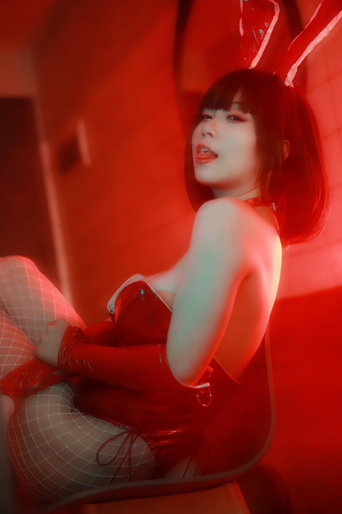 Cosplay 末夜787 红色兔女郎(5)
