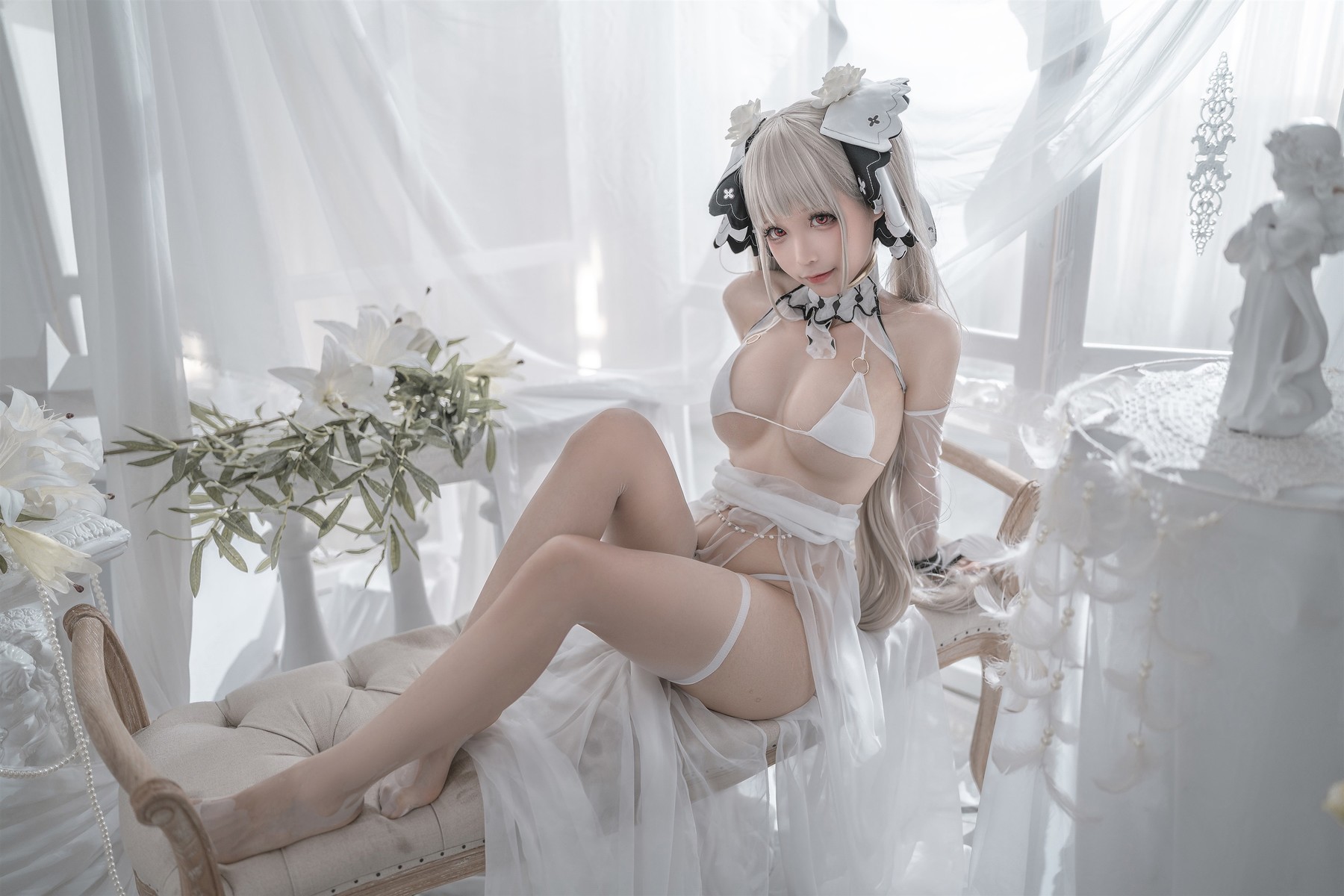 蠢沫沫 Cosplay 可畏婚纱(22)