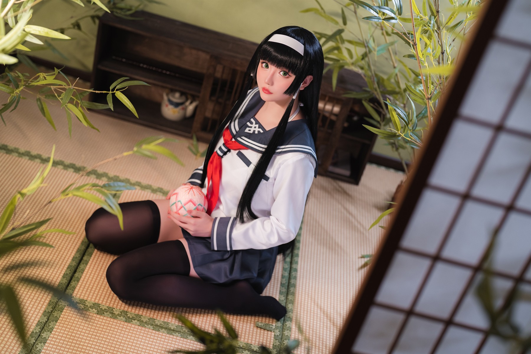 Cosplay 星之迟迟Hoshilily 莲花JK(1)