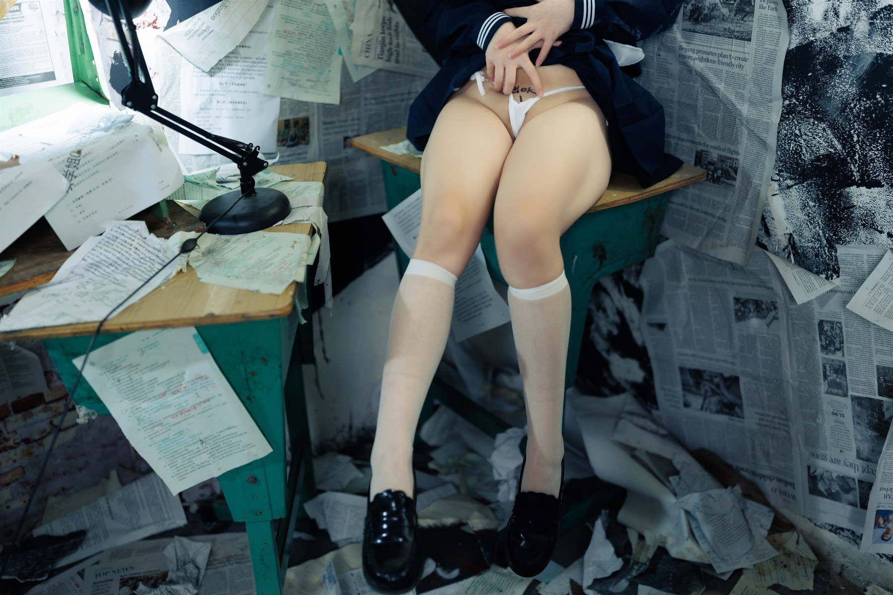 Cosplay 胡桃猫Kurumineko 反差学妹 Set.01(27)