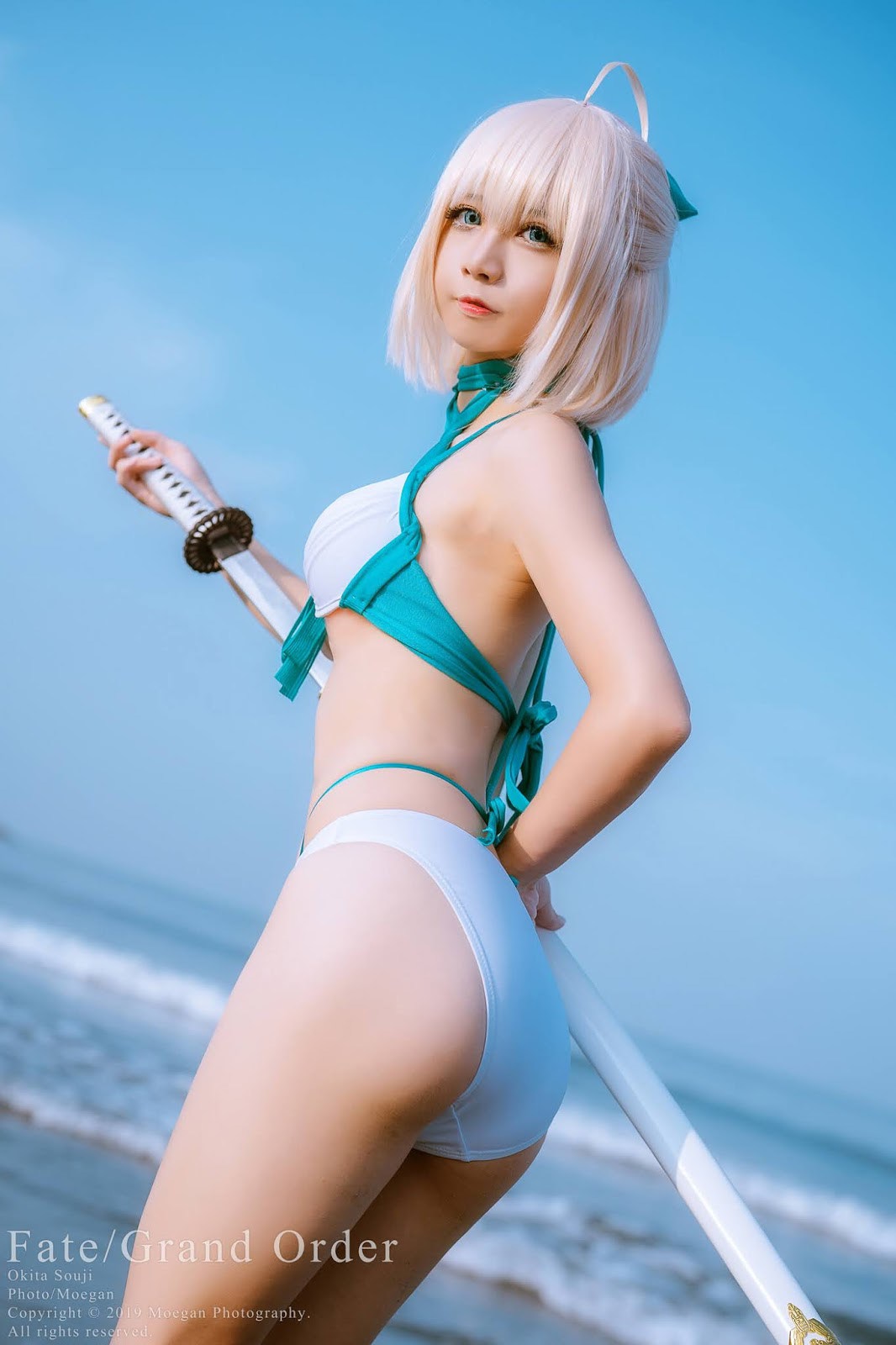 Cosplay [沖田凜花Rinka] 沖田総司 水着ver. (Fate Grand Order)(11)