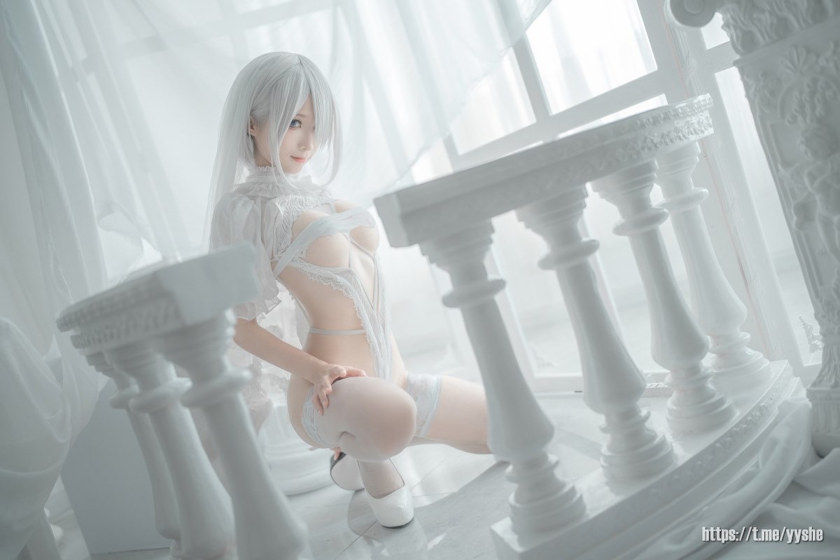 蠢沫沫 - 2B 白婚纱 [59P](51)