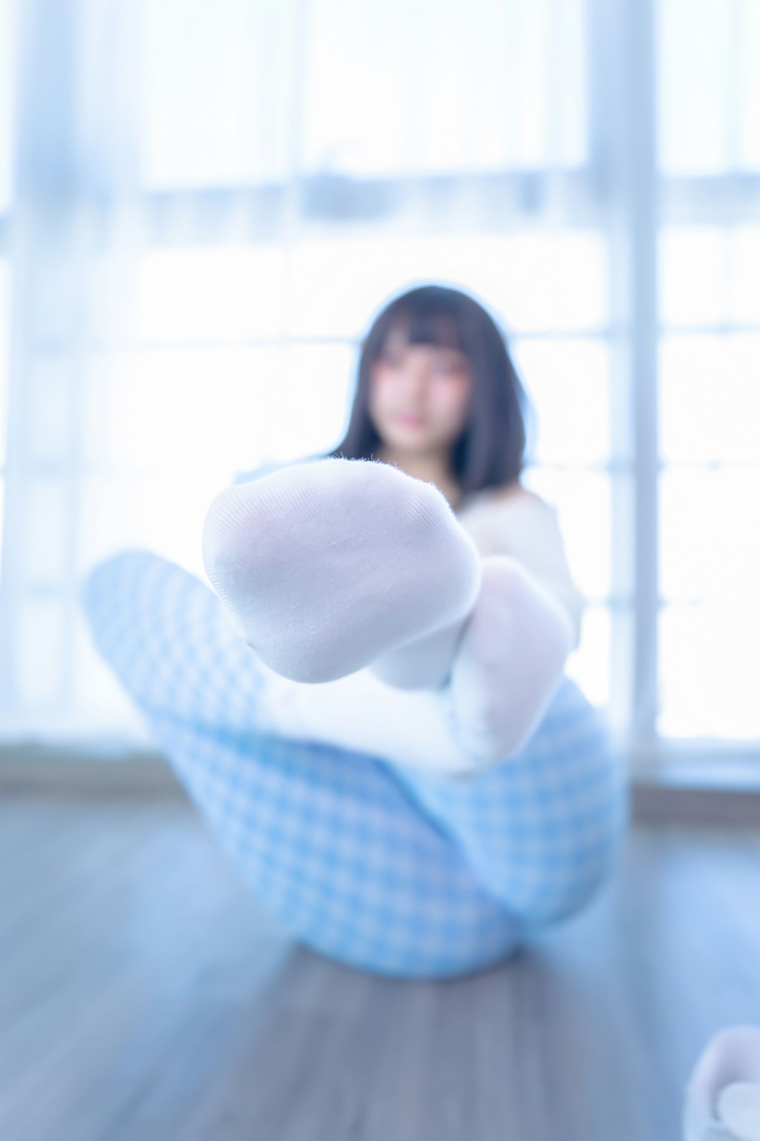 神楽坂真冬 - 蓝白格(36)