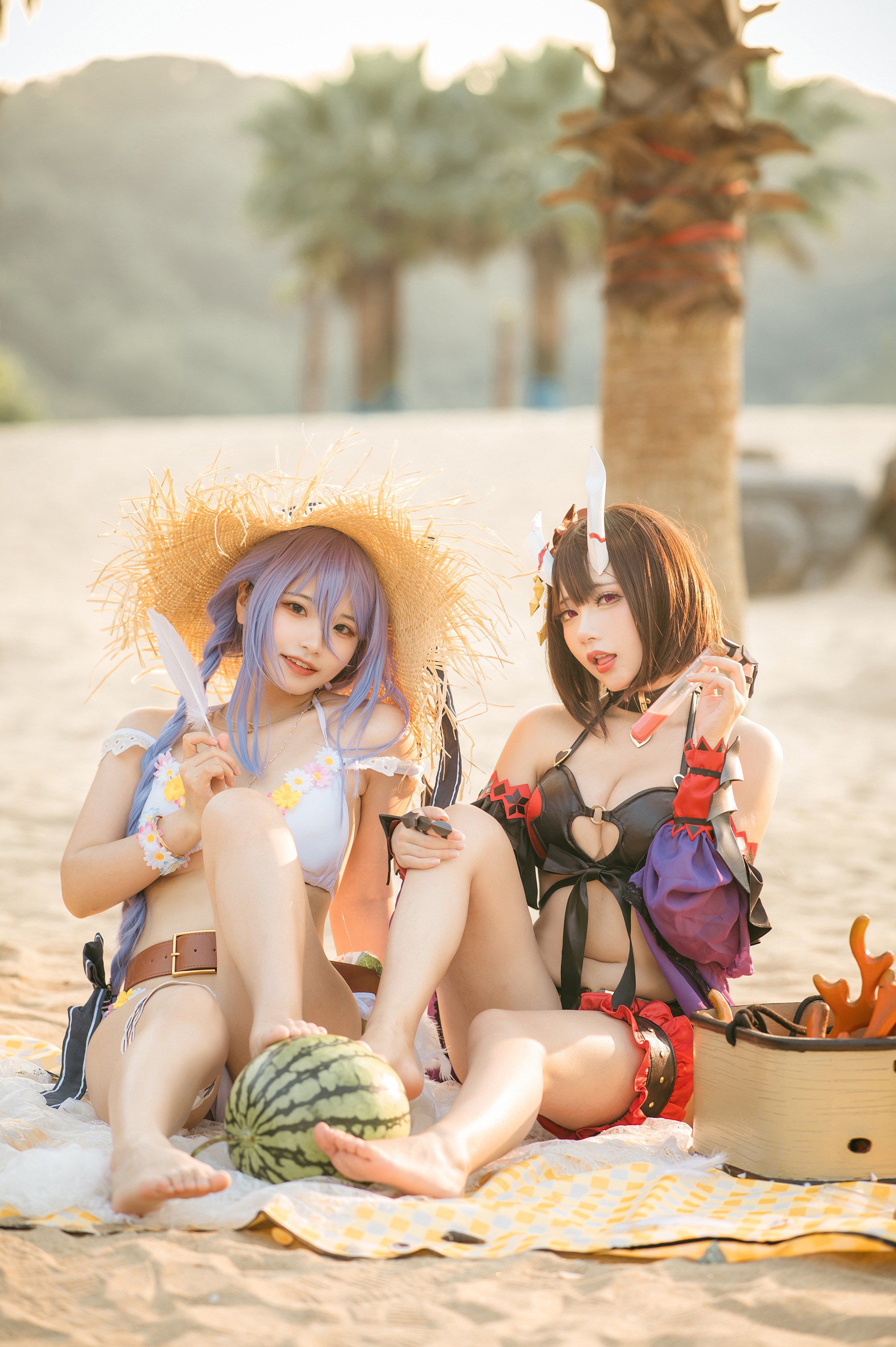 伊喵君_Nya &是一只熊仔 - 《公主连结》 静流&惠理子(Princess Connect)  38P-147M(1)