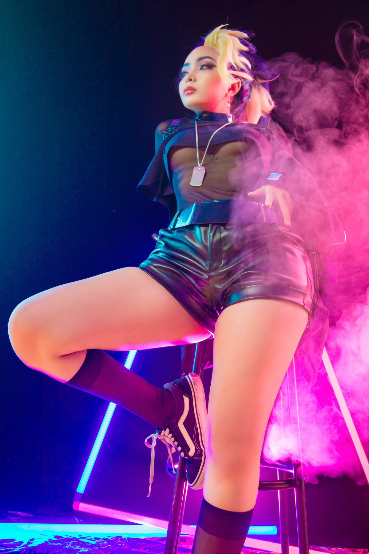 Cosplay Umeko.J Akali The Baddest(15)