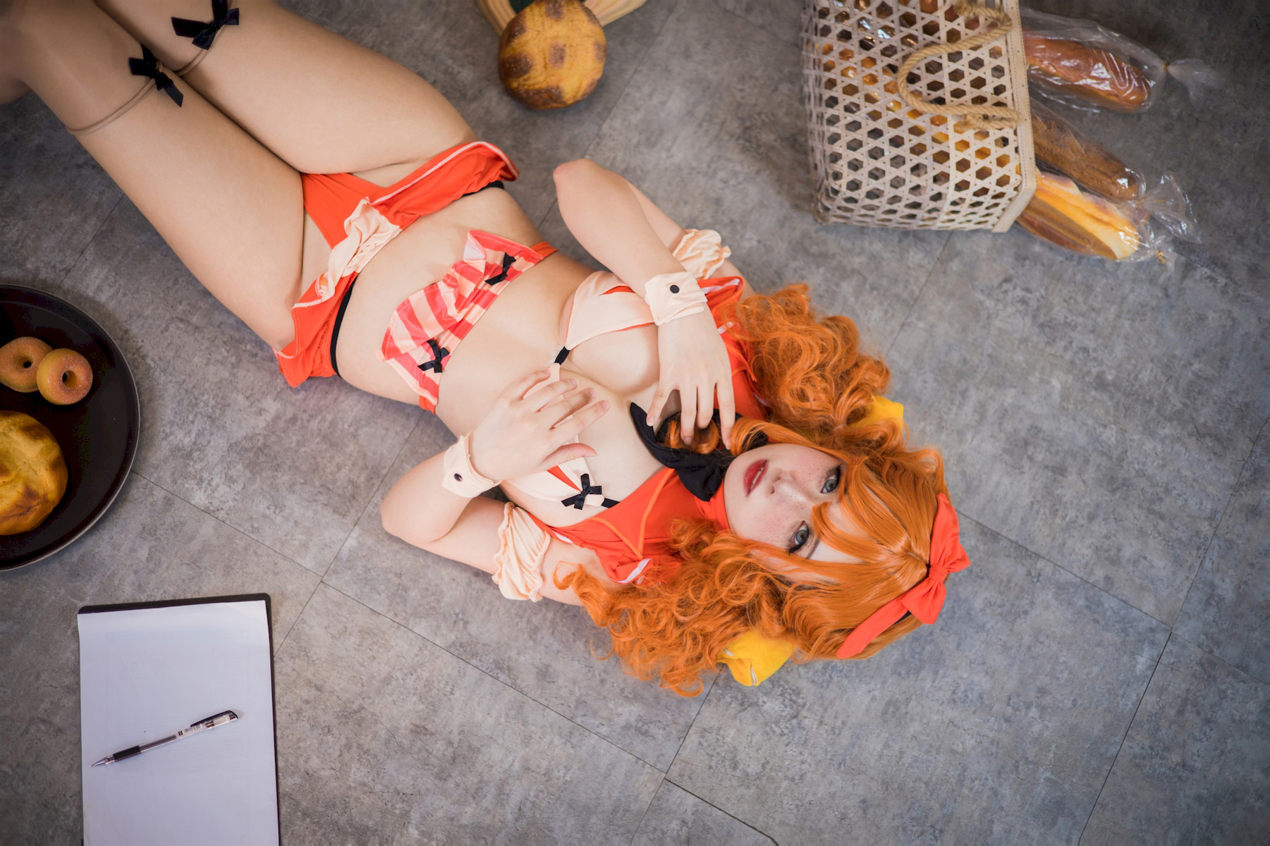 贞子蜜桃 Cosplay 汉堡店员(25)