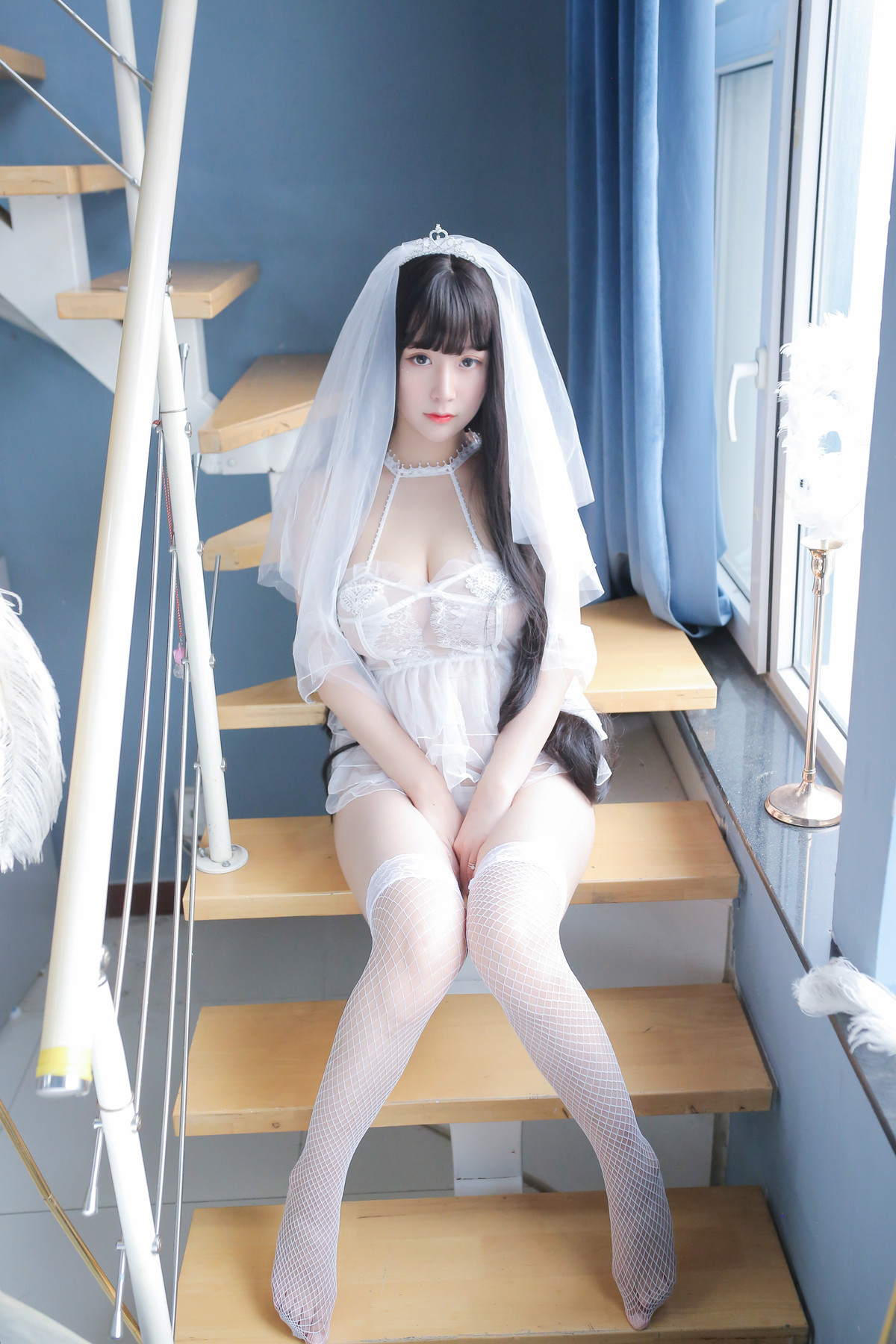 Cosplay 猫九酱Sakura 长发婚纱 Set.02(21)