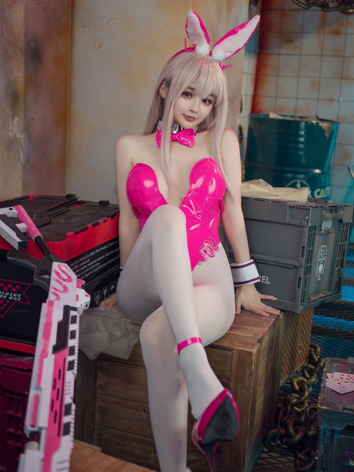 Cosplay 桜井宁宁 Viper Bunny 毒蛇兔女郎(34)