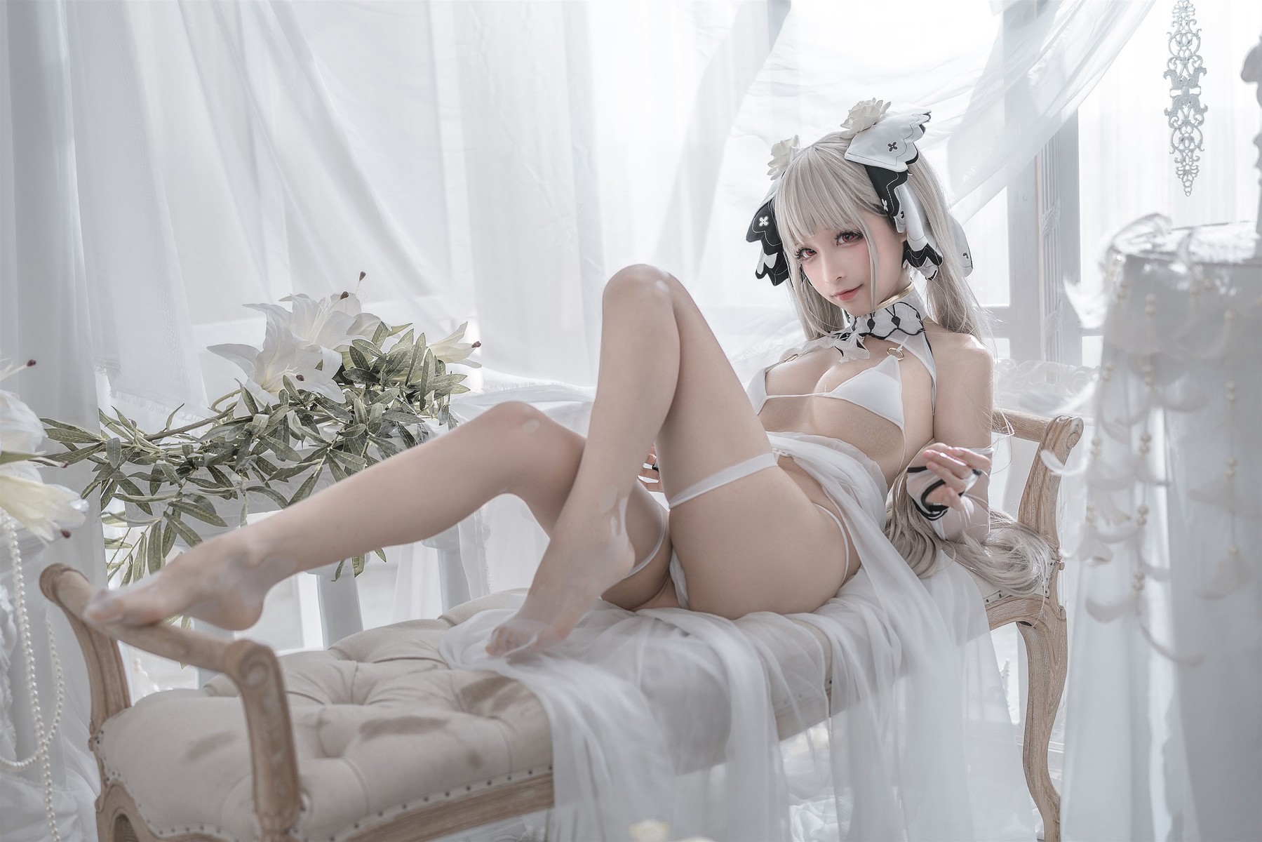 蠢沫沫 Cosplay 可畏婚纱(25)