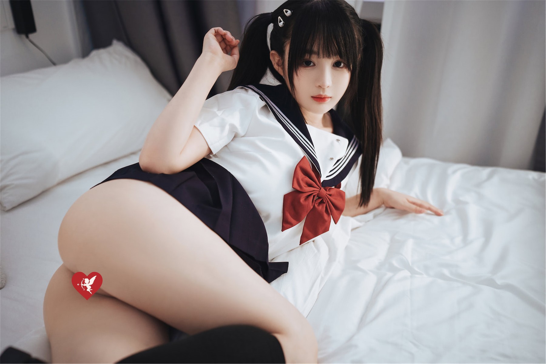 Cosplay 桜井宁宁 双马尾JK(31)