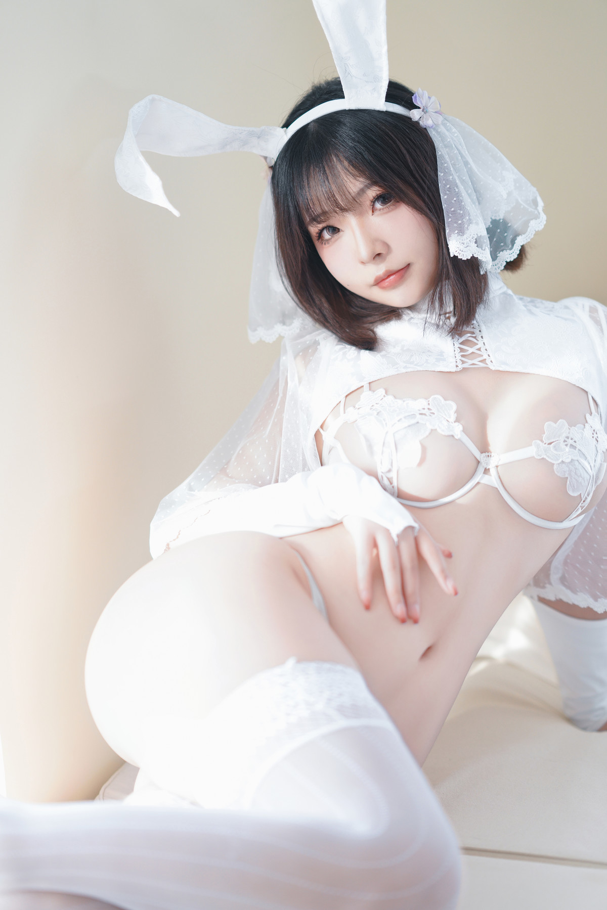 Cosplay Yuuhui玉汇 雪兔 Set.01(37)