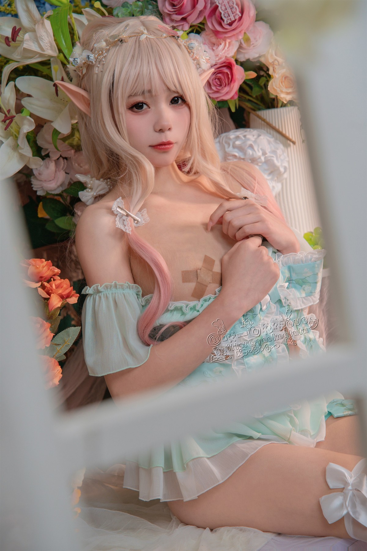 Cosplay 咬一口兔娘 豌豆公主的秘密花房(15)
