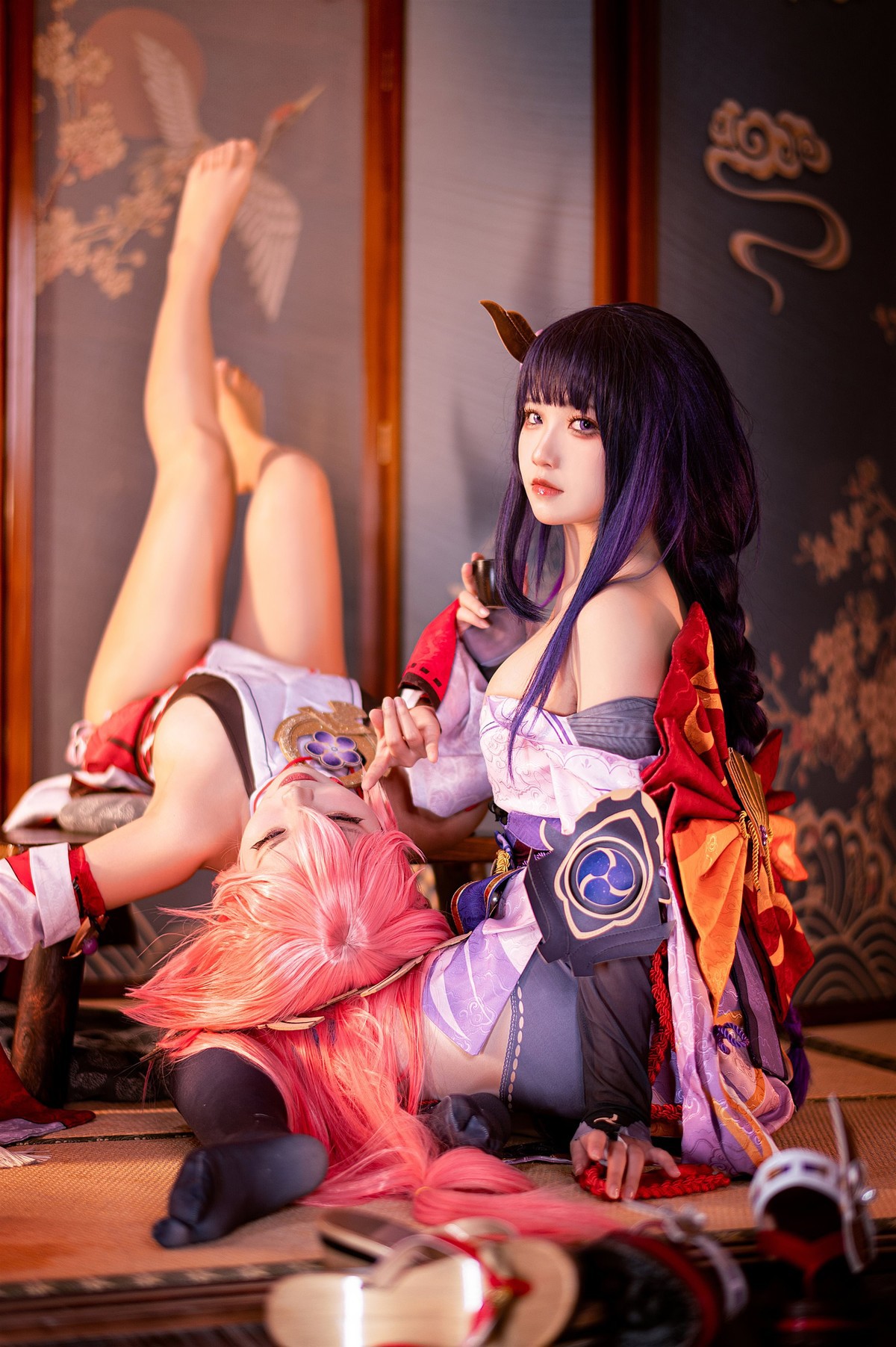 Cosplay 伊喵君 景三 八重 雷神 双倍快乐(6)