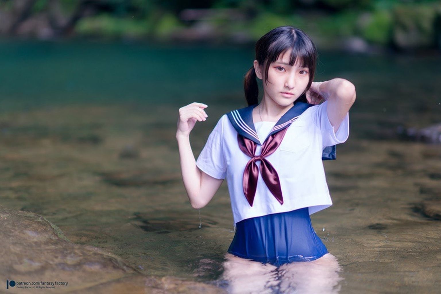 [小丁Patron] High School Girl with Pretty Pussy 皮衣濕身誘惑 (Fantasy Factory)(29)