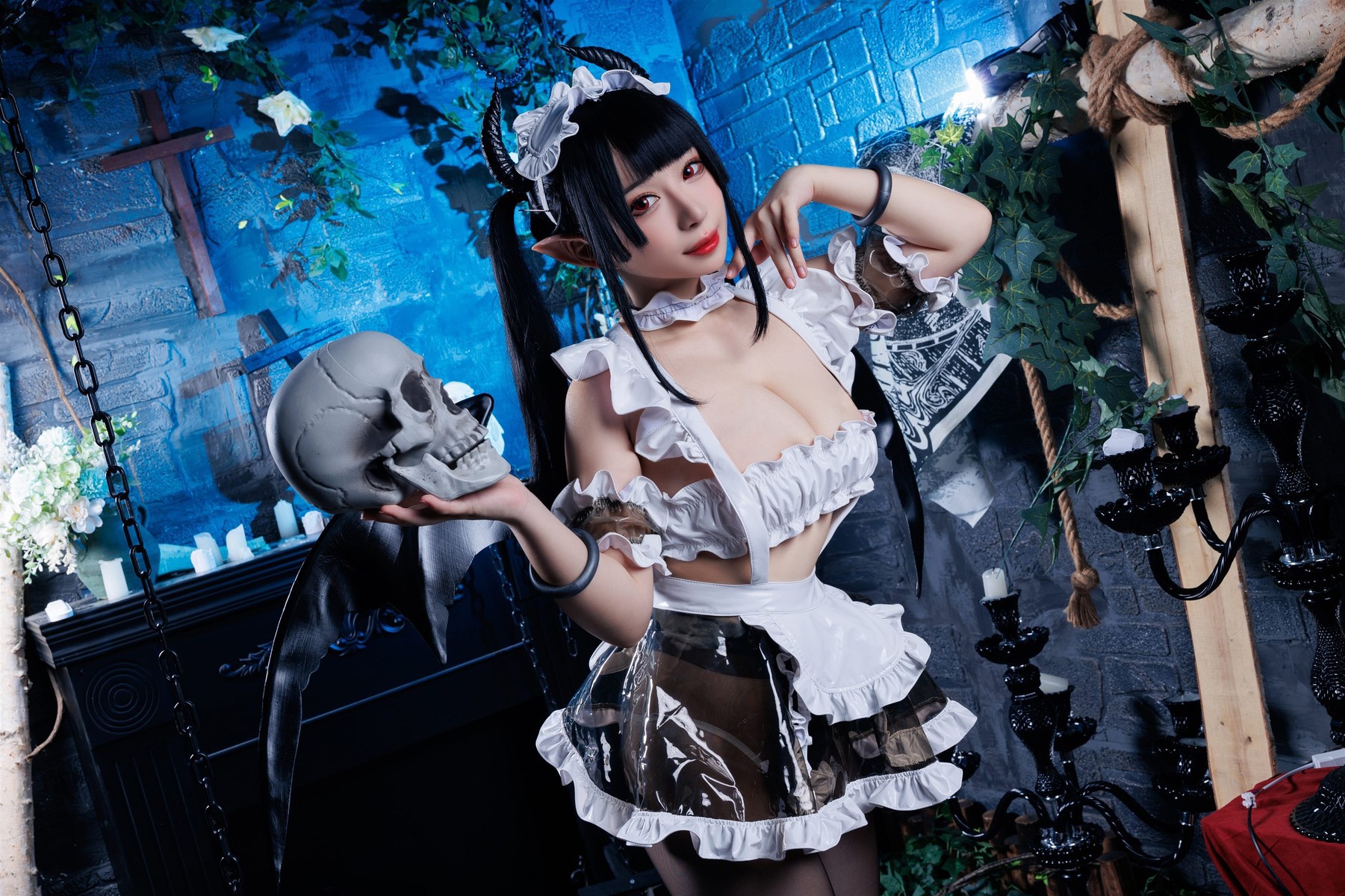 Cosplay 胡桃猫Kurumineko 女仆吸血姬 Vol.01(36)