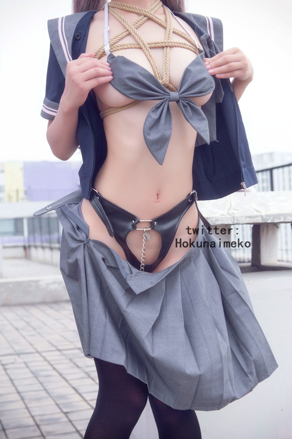 Hokunaimeko-NO10 裸露！死库水 JK[90P](16)