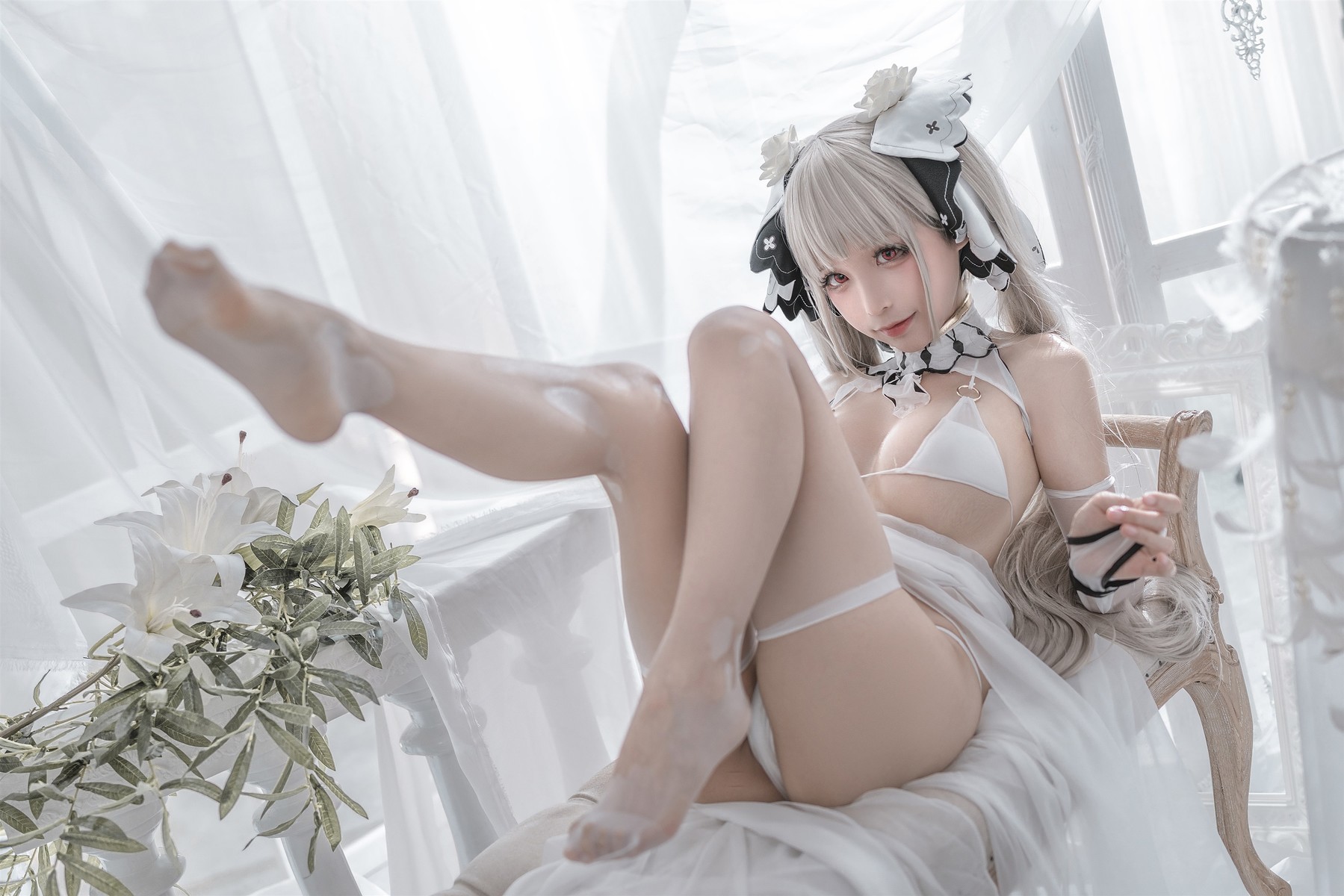 蠢沫沫 Cosplay 可畏婚纱(26)