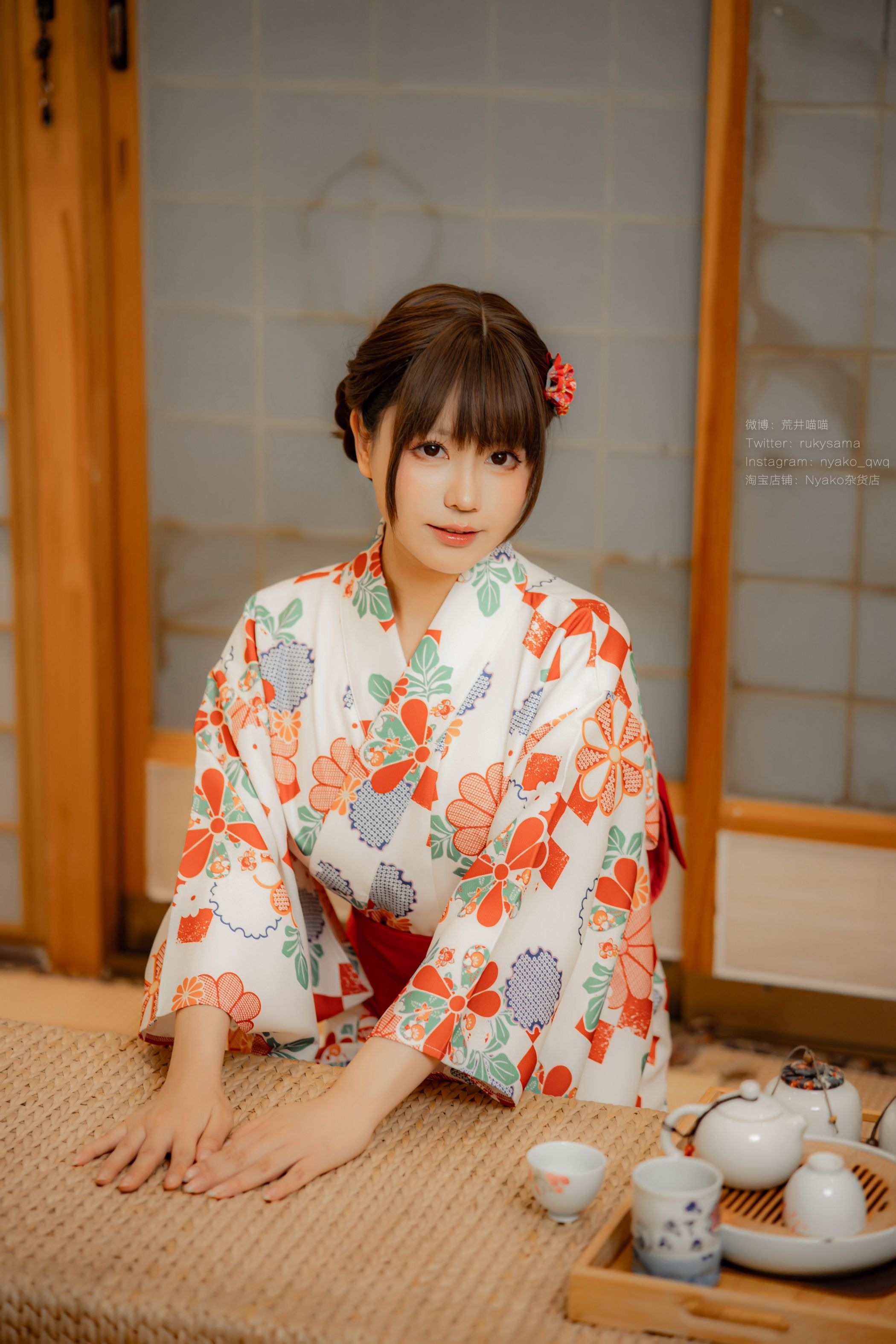 喵子Nyako #Nyako喵子 电子版41 和风烂漫 浴衣(86)