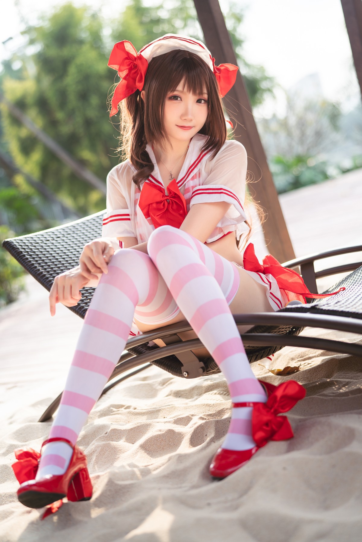 Cosplay 瓜希酱 岛村卯月 泳衣(30)