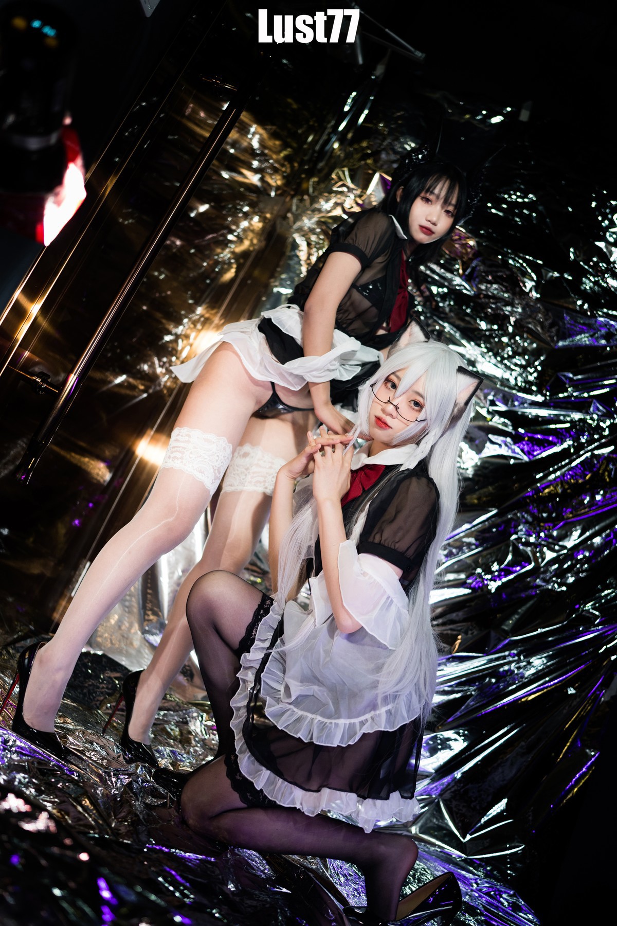 Cosplay 柒柒要乖哦 女仆の惩戒课 Set.01(45)