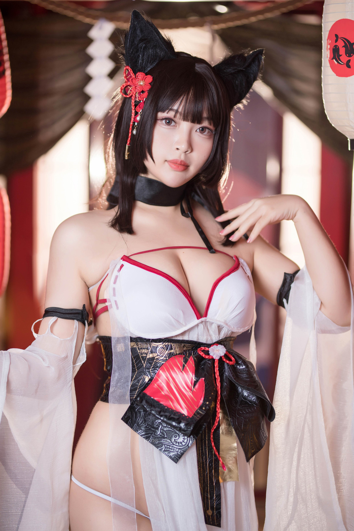 萌系小姐姐 白烨 湿身泳装(21)