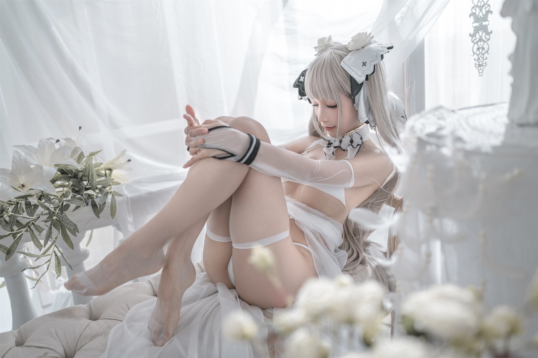 蠢沫沫 Cosplay 可畏婚纱(28)