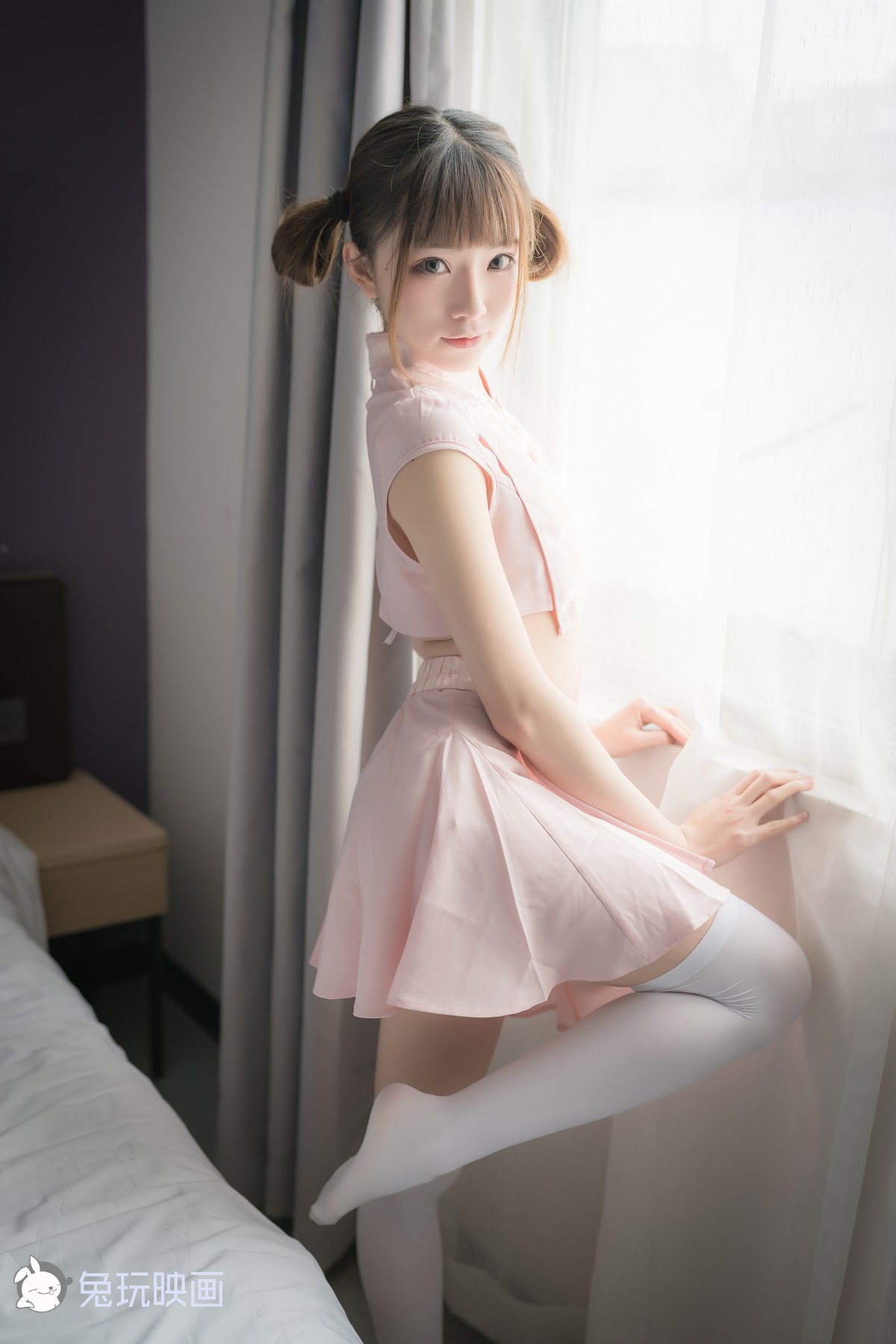 Cosplay 兔玩映画 粉色团子(17)