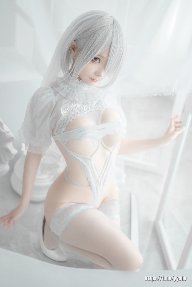 蠢沫沫 - 2B 白婚纱 [59P](56)