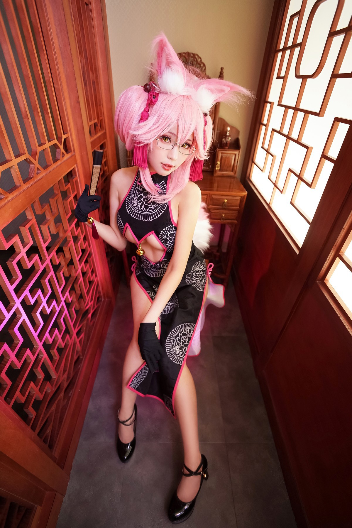 Cosplay ElyEE子 玉藻前旗袍(25)