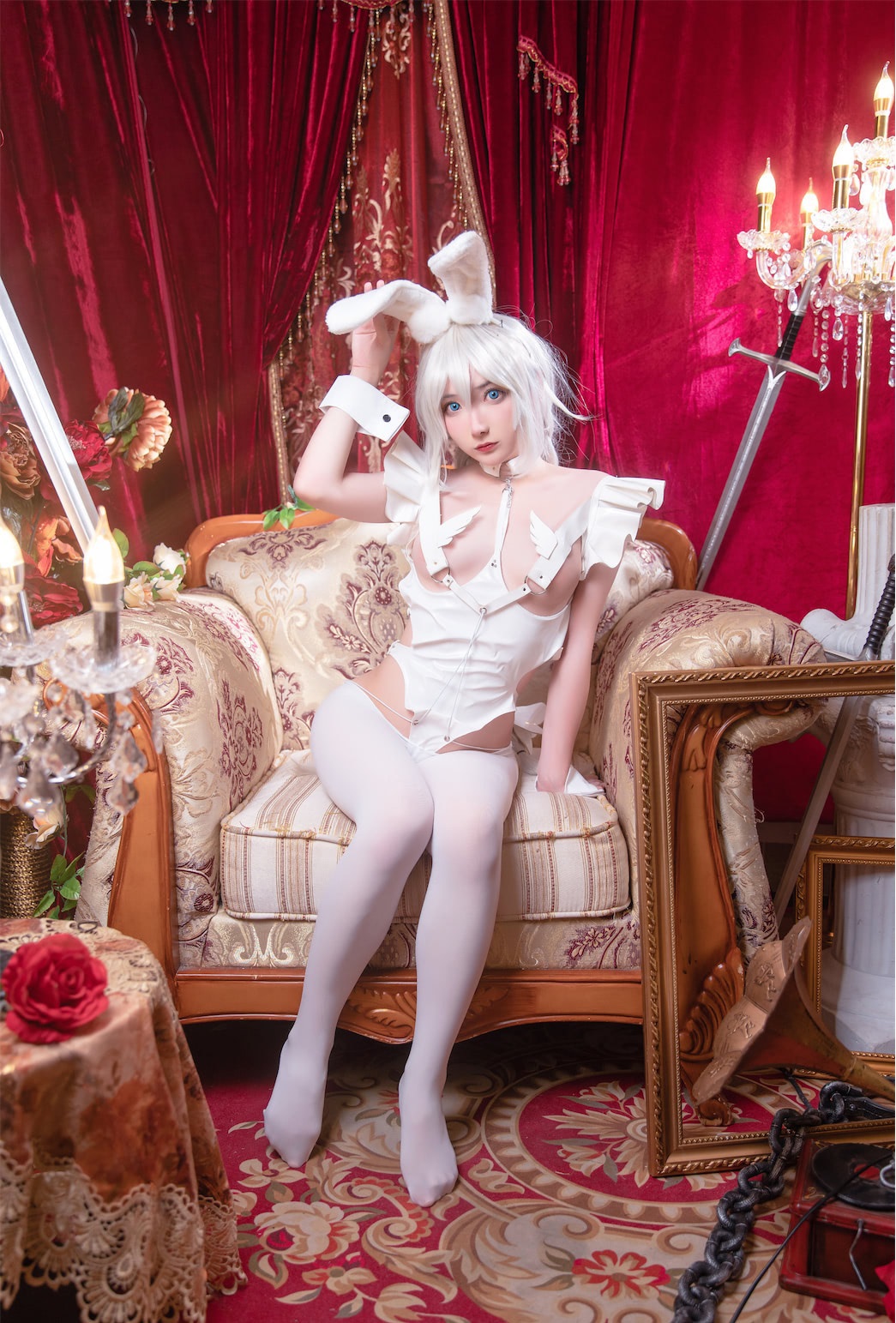 是三不是世w Cosplay 恶毒白兔 White Rabbit(9)