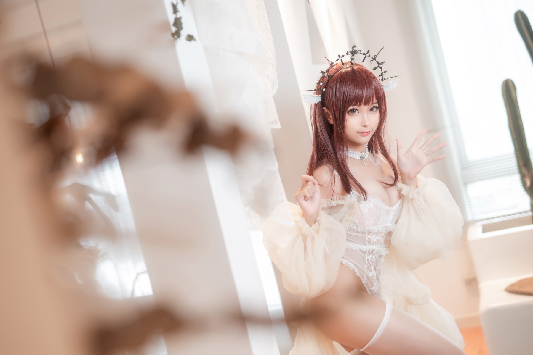 Cosplay 蠢沫沫 Chunmomo 沫沫真爱版 天使本-火天使(35)