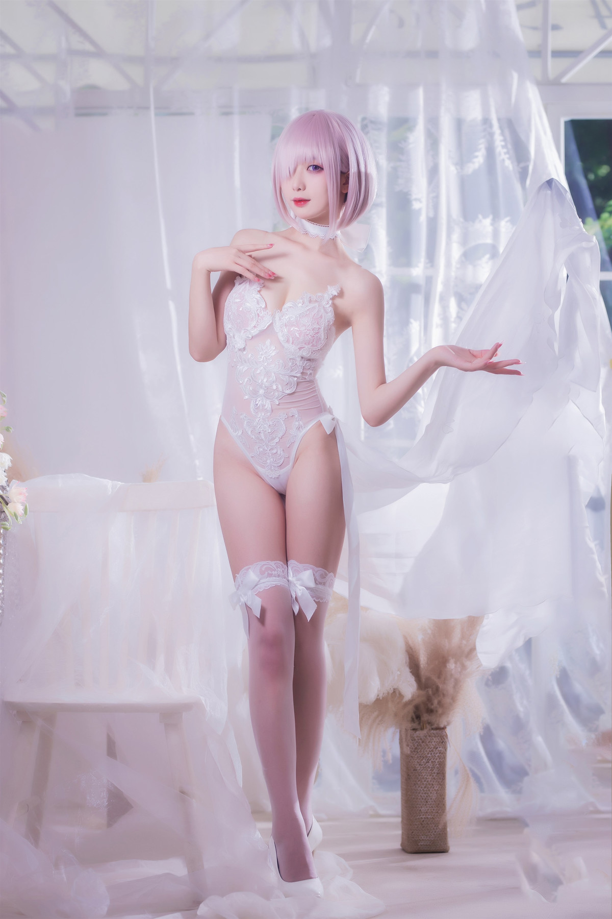 Cosplay 封疆疆v 婚纱玛修(21)