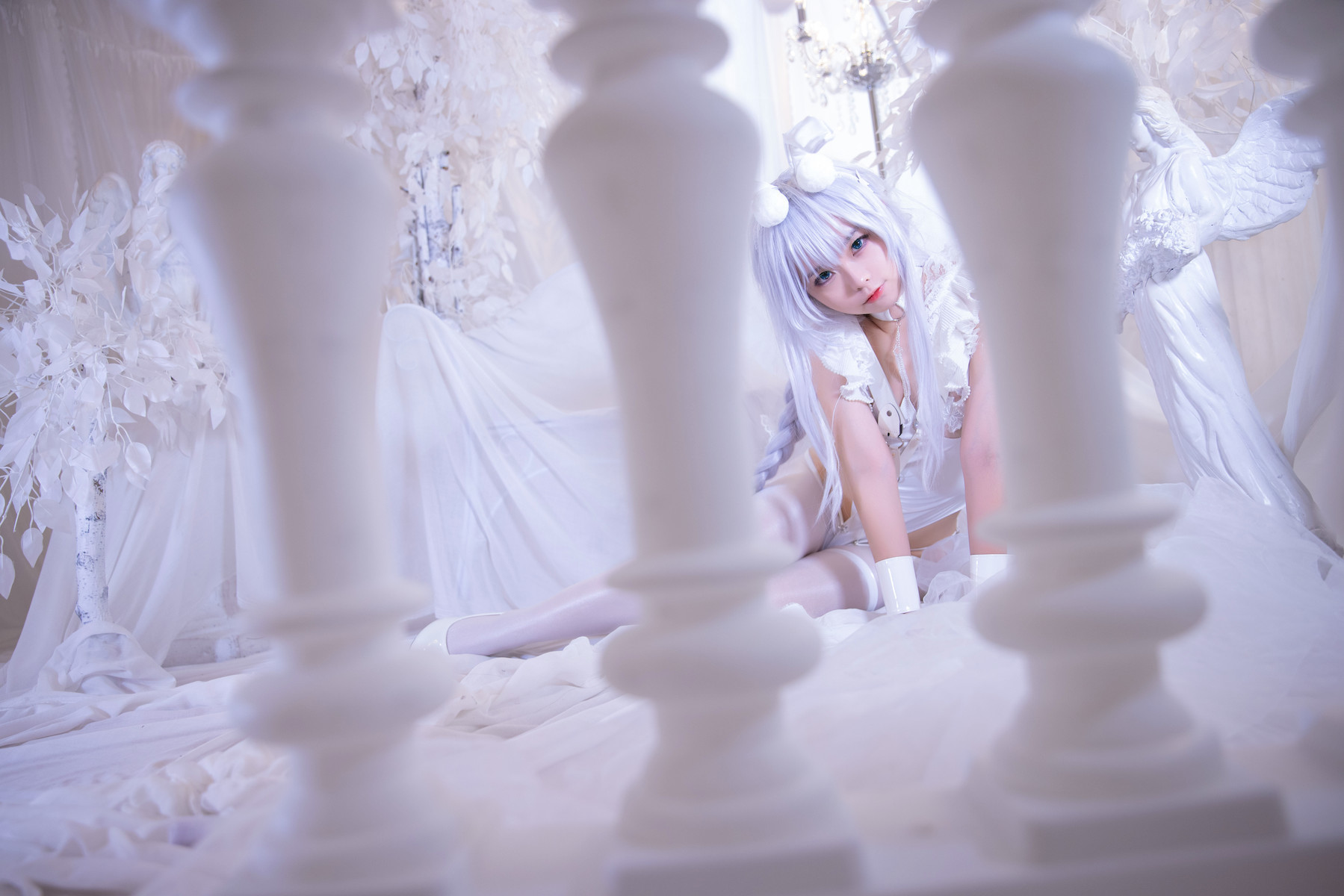 G44不会受伤 Cosplay 碧蓝航线 恶毒皮肤 懒懒的白兔
