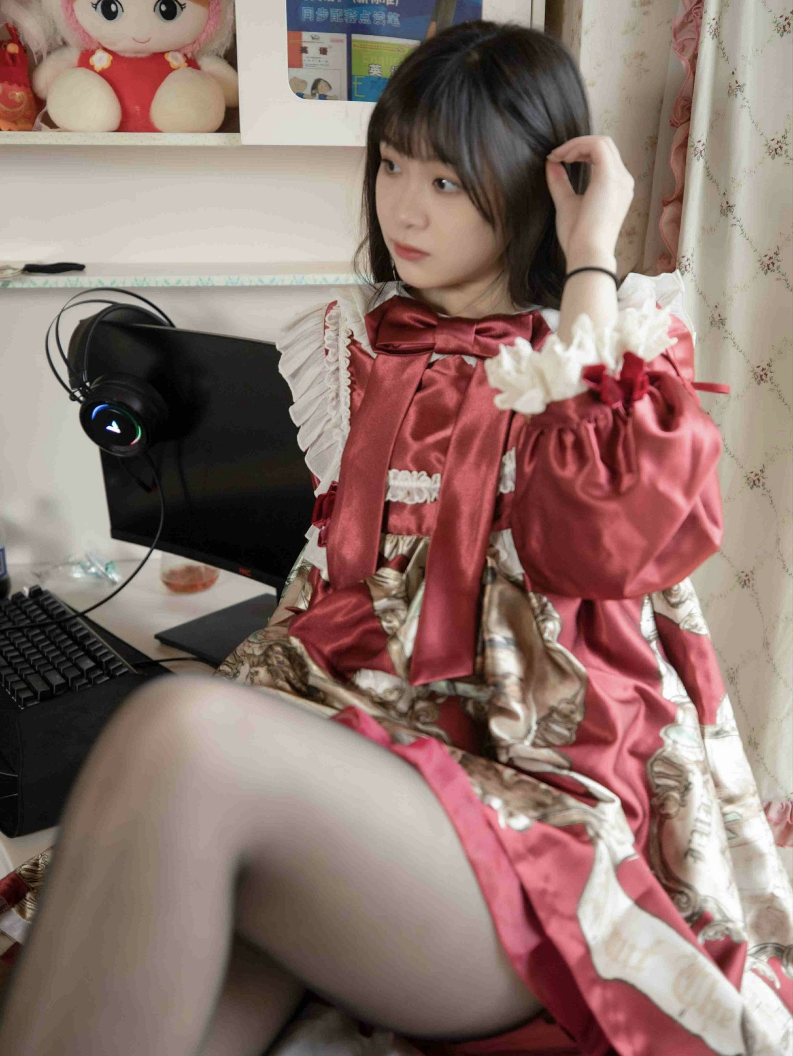 幻琪琪 红色Lolita – 黑丝(45)