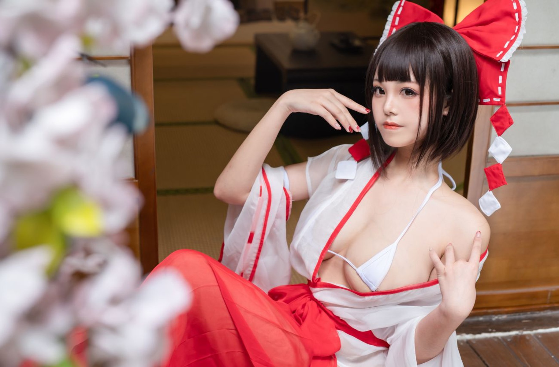 蜜汁貓裘 Cosplay 巫女 Miko Sister(13)