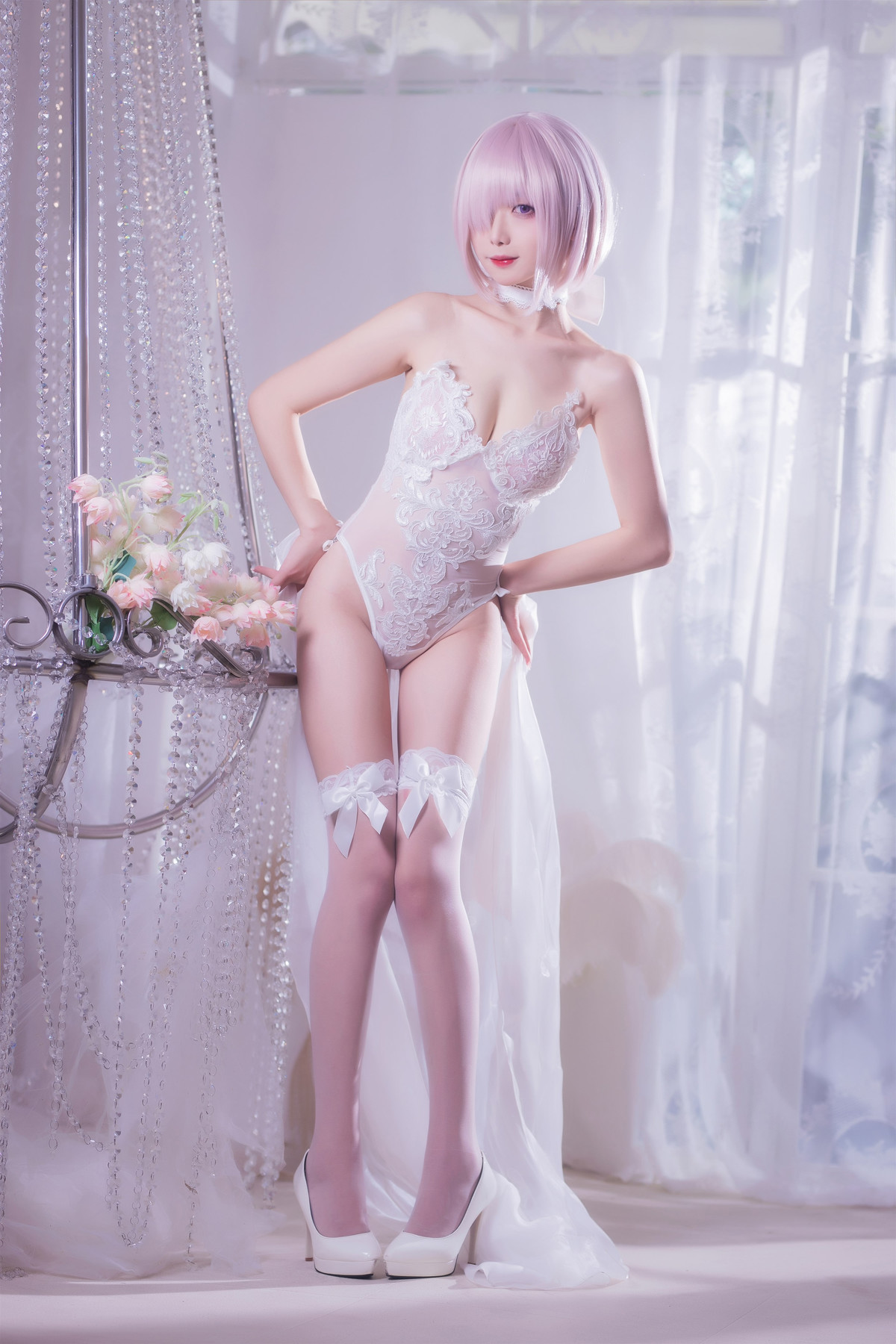 Cosplay 封疆疆v 婚纱玛修(8)