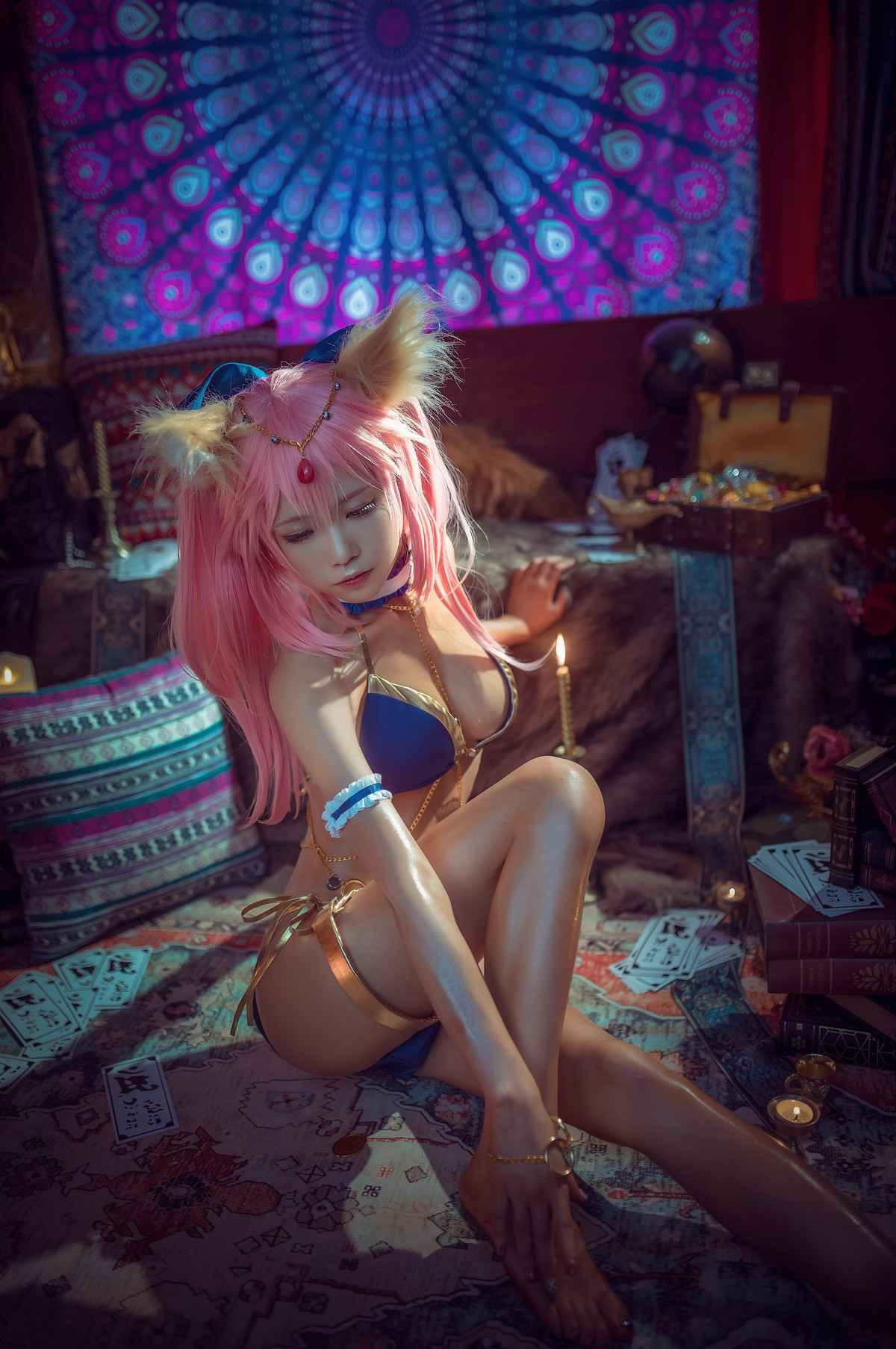 Cosplay 水淼Aqua 玉藻前舞者(14)