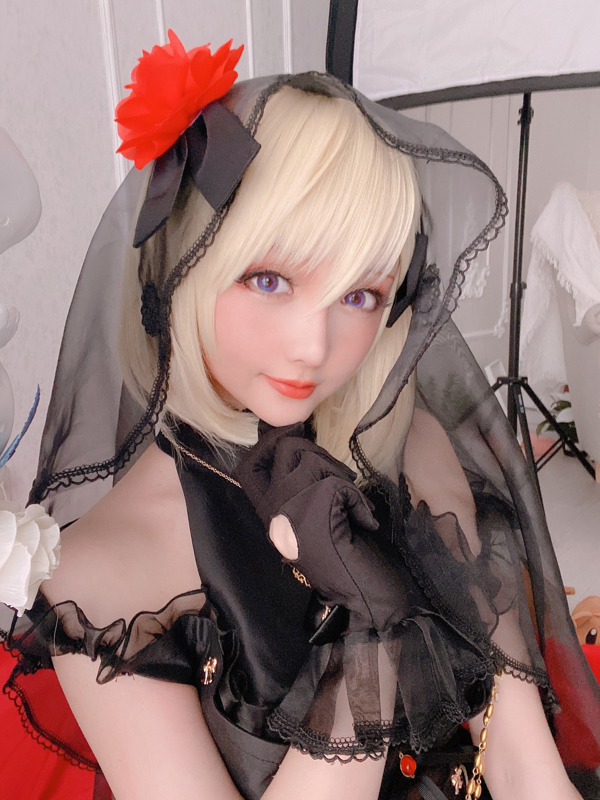 Cosplay 星之迟迟Hoshilily Z23婚纱(42)