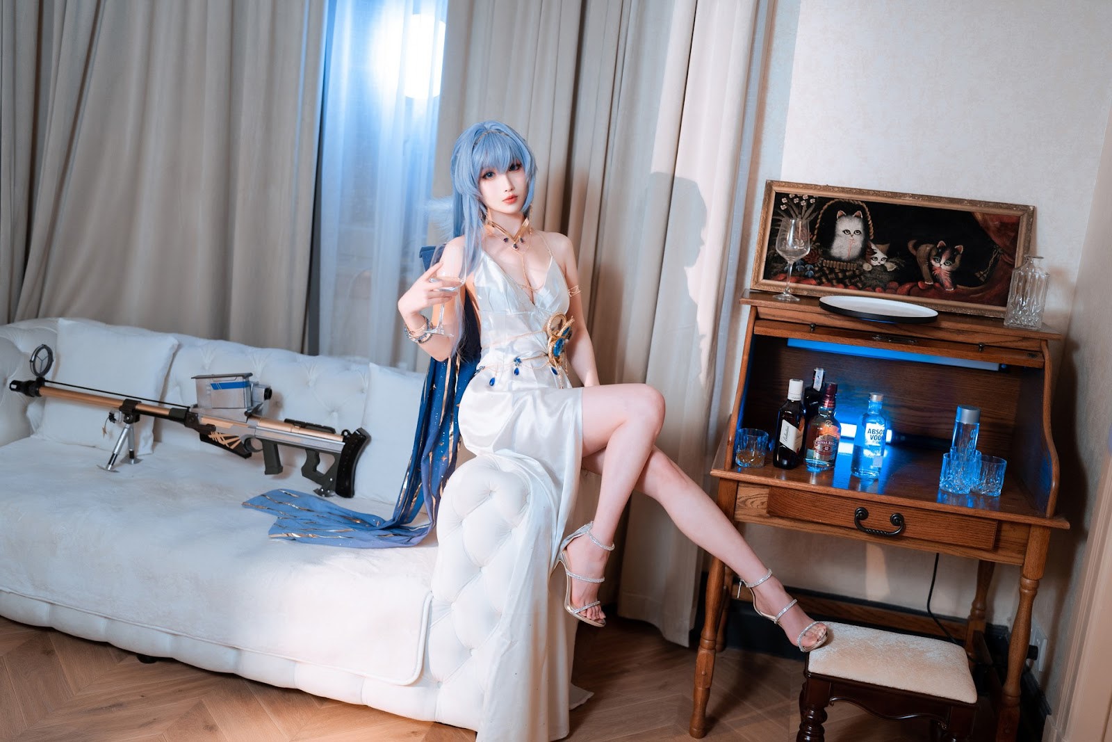 Cosplay Rioko凉凉子 海伦礼服(12)