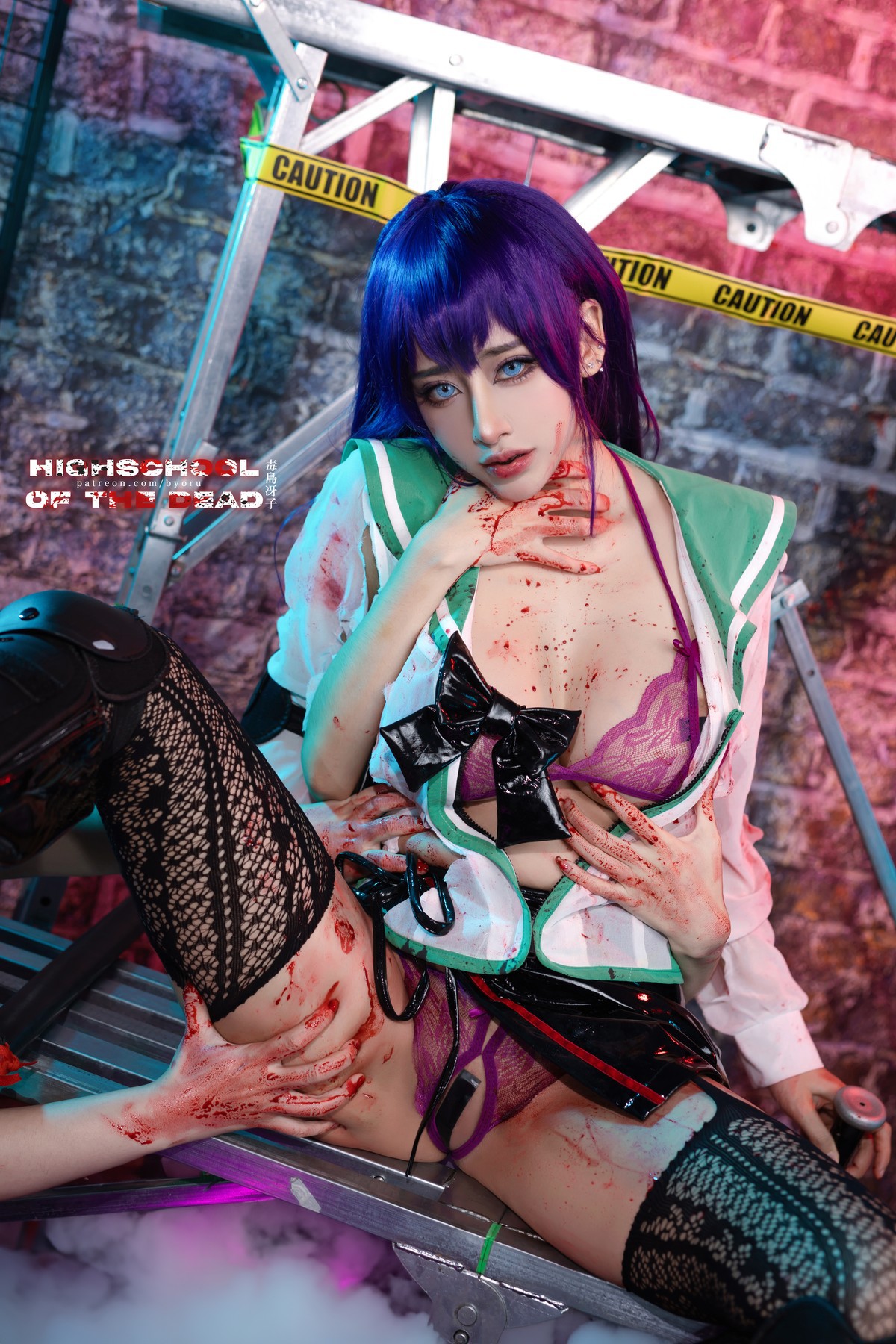 Cosplay 日本性感萝莉Byoru Saeko Busujima(22)