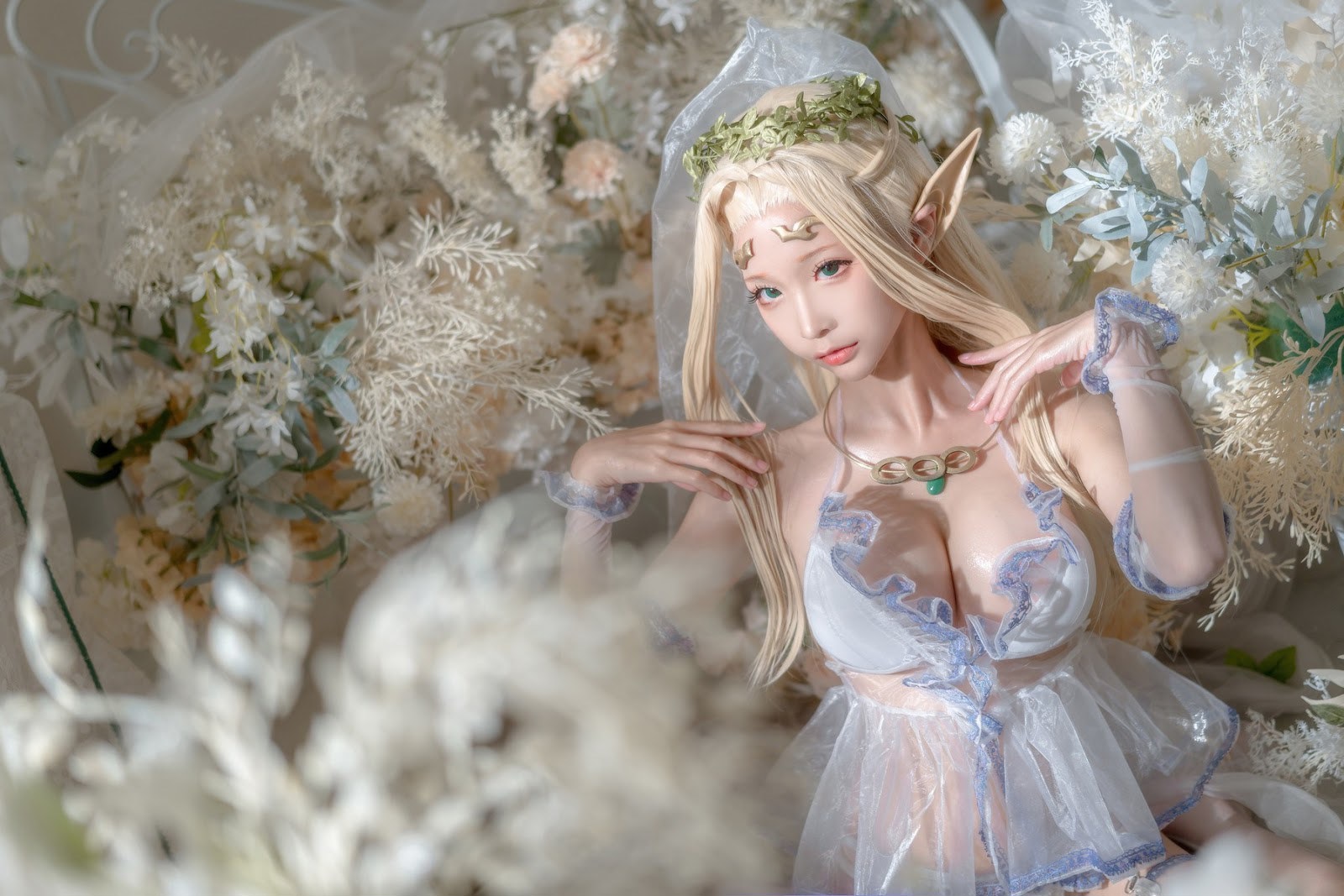 [蠢沫沫] 白精灵 婚纱(34)