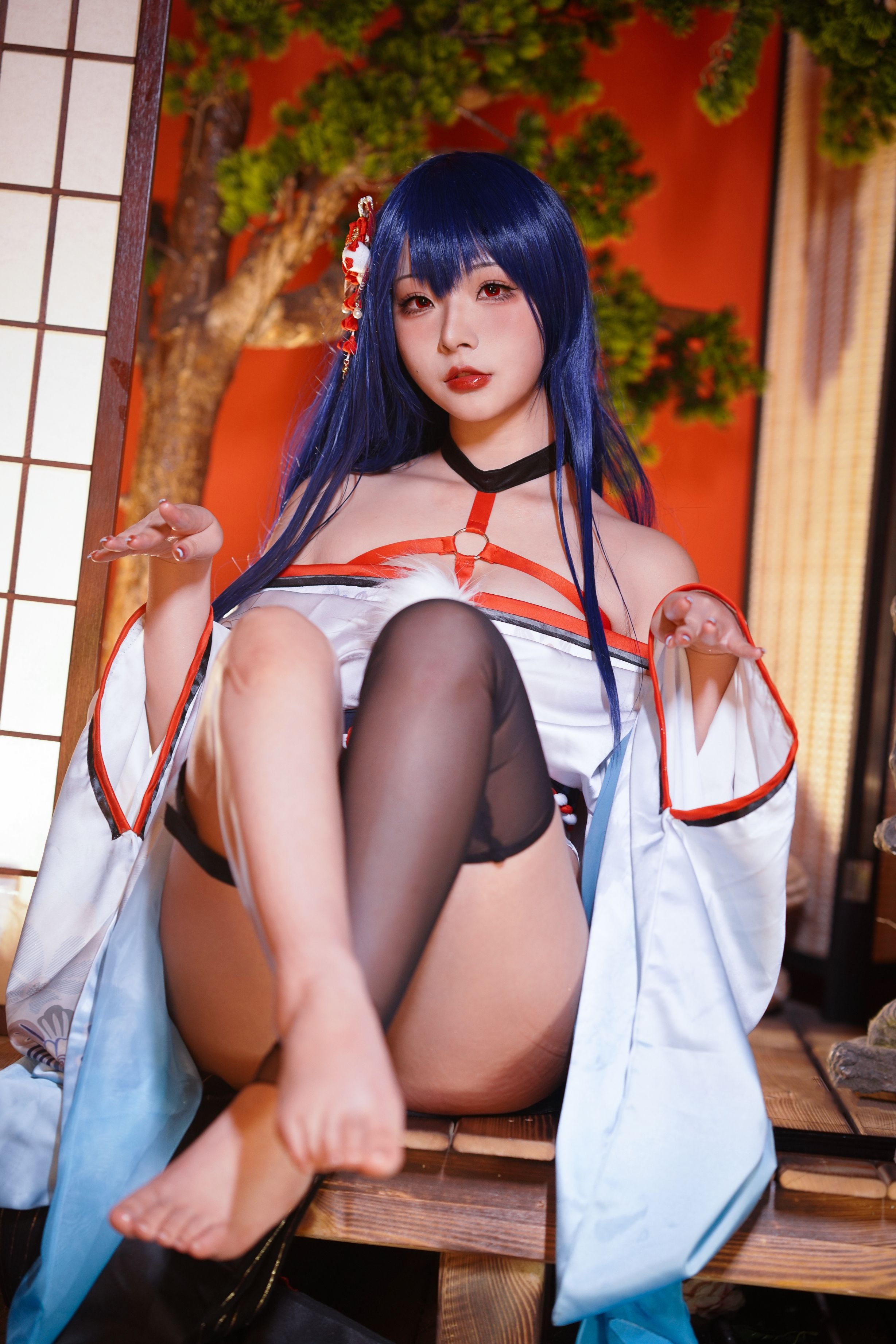Yuuhui玉汇 Erophone Re 真子-和服抹油[82P](29)