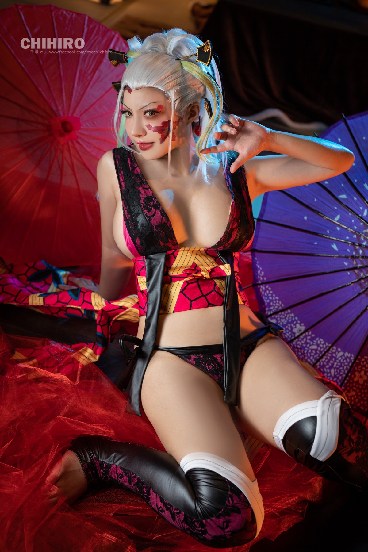 千尋_Chihiro Chang Cosplay 堕姫 Daki &#8211; Demon Slayer(16)