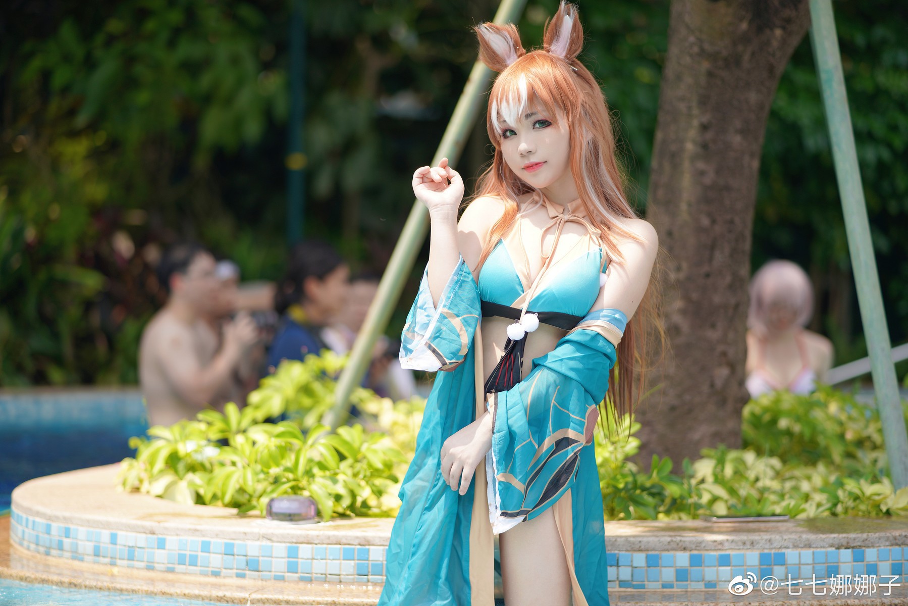 七七娜娜子 Cosplay 希娜吧 ​​​Swimsuit Ver(10)